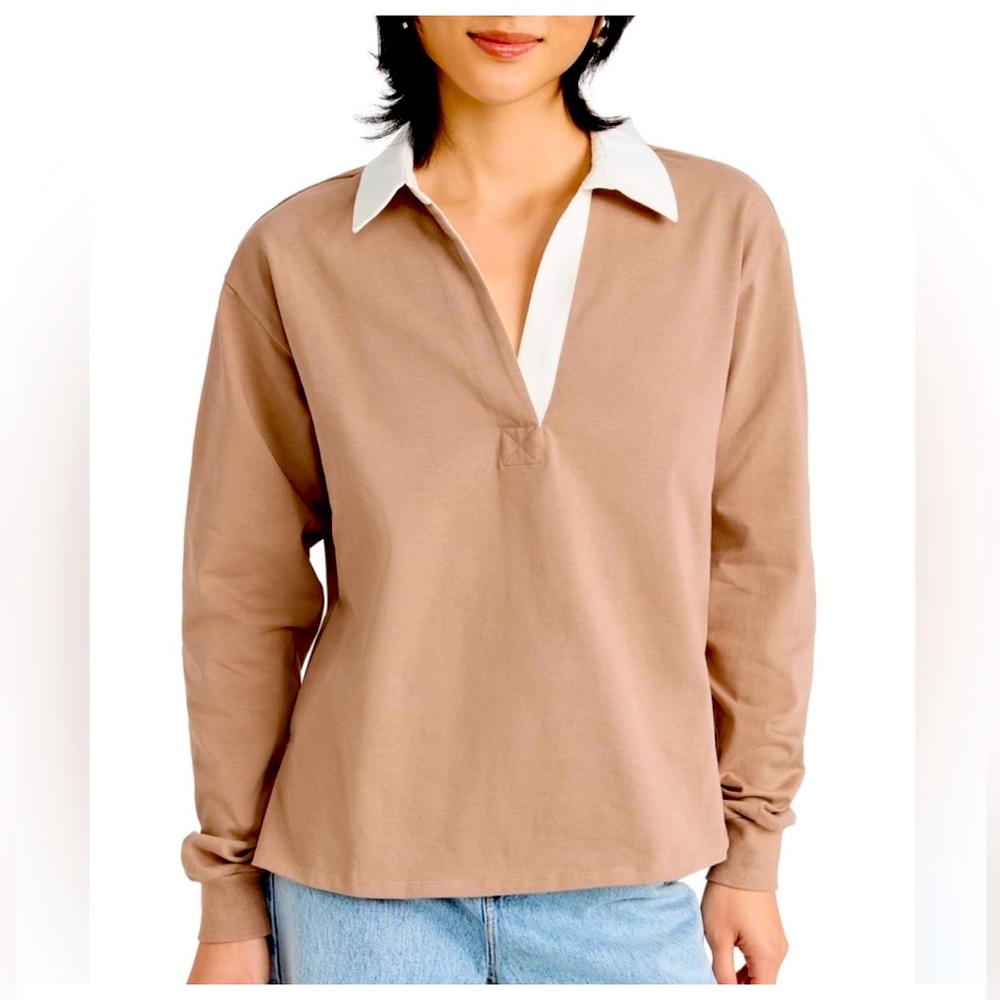 Good American Oversized Rugby Shirt